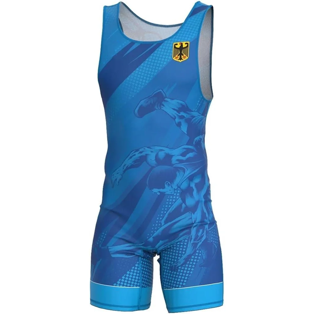Running Gear Train - Mens มวยปล้ําชุดขั้นสูงเสื้อกล้ามเสื้อผ้ารถไฟมวยปล้ําเกียร์วิ่ง Speedsuit กีฬามวย Tights 2025