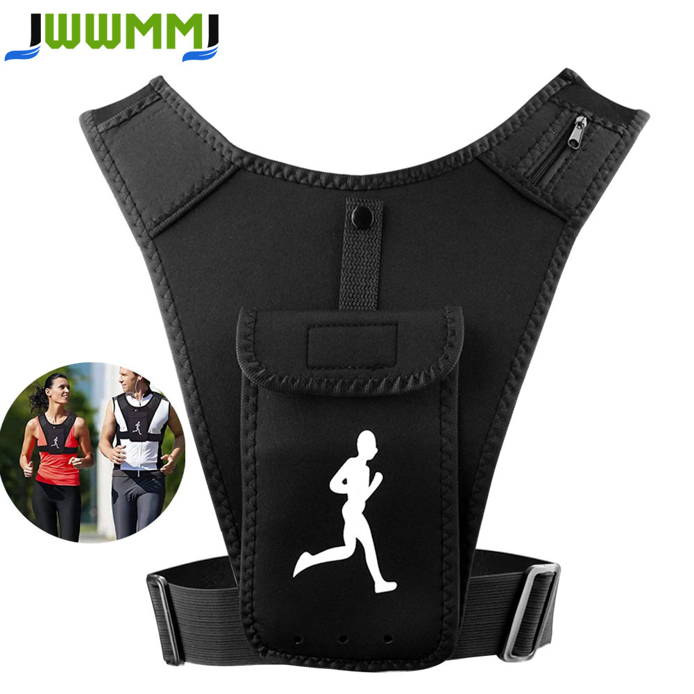 Running Gear Train - เสื้อกั๊กสำหรับวิ่งพร้อมช่องใส่โทรศัพท์สำหรับผู้ชายและผู้หญิง, กระเป๋าใส่โทรศัพท์และกุญแจ, เสื้อกั๊กสำหรับใส่น้ำสำหรับการออกกำลังกาย - น้ำหนักเบา