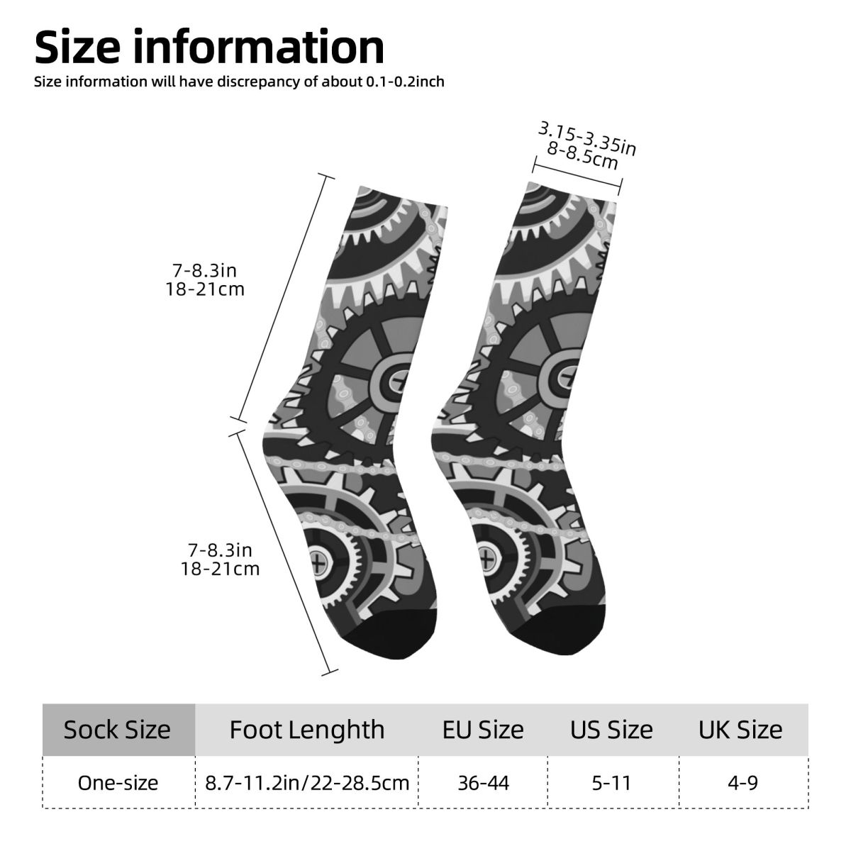 ถุงเท้าลายเกียร์วินเทจลายล้อรถ - Running Gear Gifts บทวิจารณ์และราคา